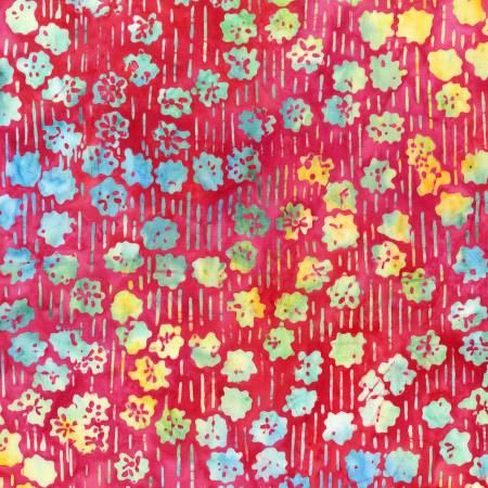 Red Batik  20040-5 100% Cotton Fabric WOF 110cm- 112cm