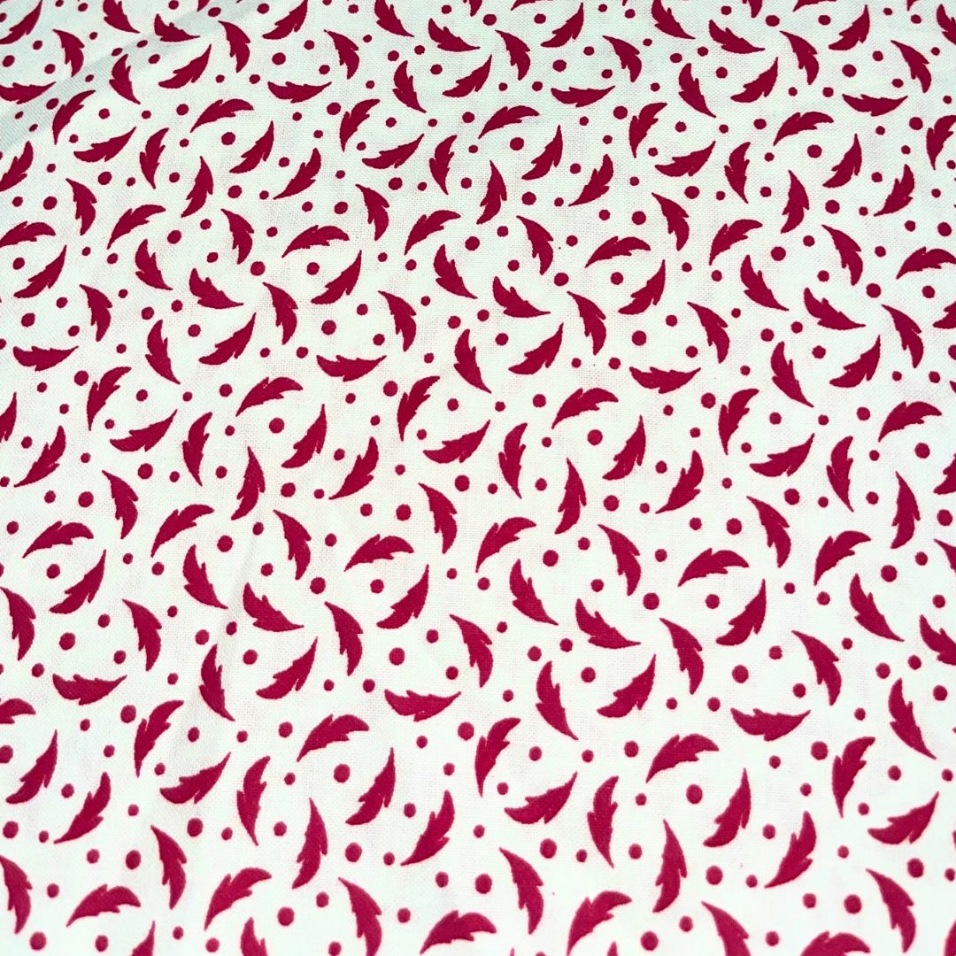 Red Leaf On White Background