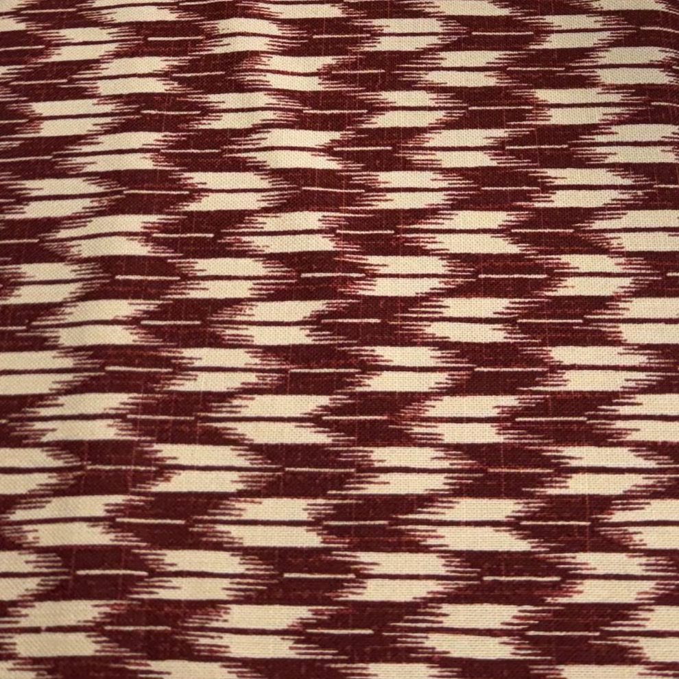 Red and Beige Fabric