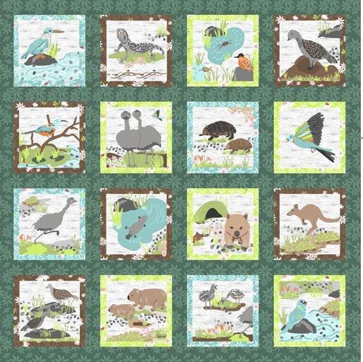 Roaming in the Mallee Fabric Panel