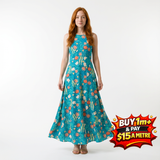 Robert Kaufman Faraway Florals - Floral Teal Blue RK22618403