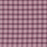 A close-up of a pink and purple plaid fabric pattern with thin white intersecting lines.