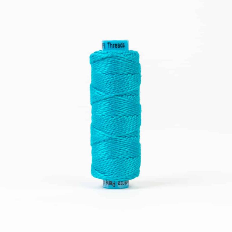 Thread - Egyptian Cotton - Sue Spargo Eleganza - SSEZ10 - Paradise Blue - 38.4m/42yd