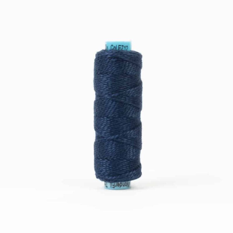 Thread - Egyptian Cotton - Sue Spargo Eleganza - SSEZ12 - Indigo - 38.4m/42yd