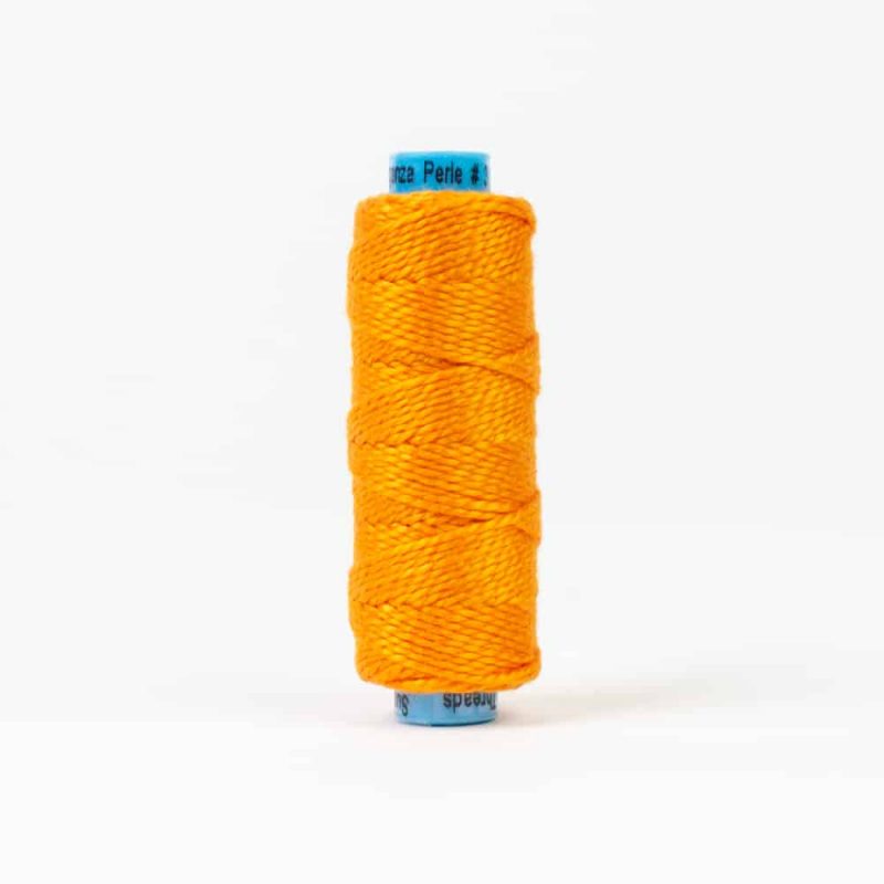 Thread - Egyptian Cotton - Sue Spargo Eleganza - SSEZ15 - Orange Crush - 38.4m/42yd
