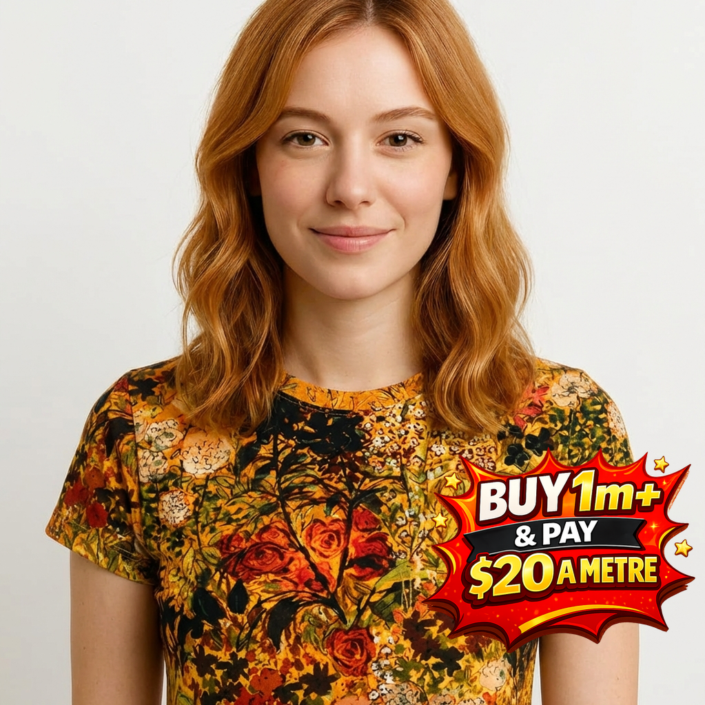 SUNLIT GARDEN - RK23118-135 - 100% COTTON