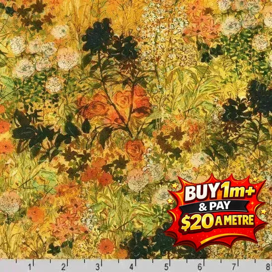 SUNLIT GARDEN - RK23118-135 - 100% COTTON