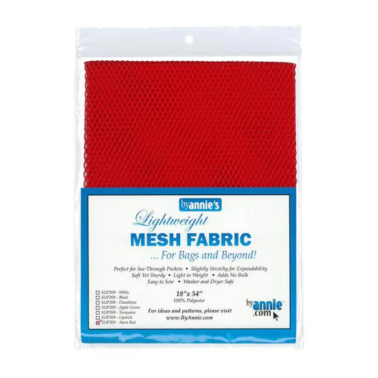 Mesh Fabric by Annie's - Atom Red