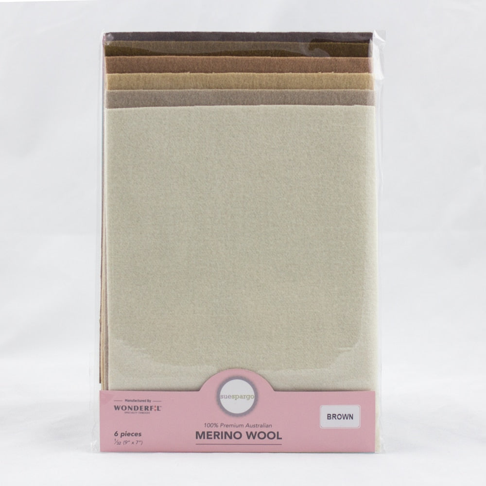 Merino Wool Packs - Sue Spargo - 6 Pieces