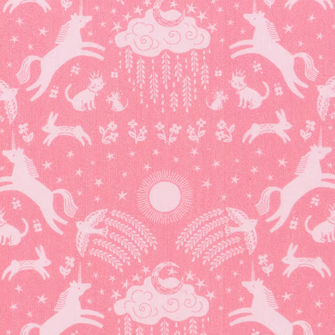 Pink Happy Skies Unicorn Dream Fabric 1/2 Metre x WOF