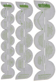 Quick Points Ruler - Set of 3 Scallop Rulers (S99), 1", 1.5", 2".