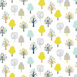 Woodland Friends - Trees by Nutex Fabric