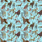 Life Is Better With A Dog - Poodles Aqua from Print Concepts Fabric