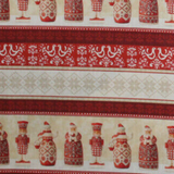 Benartex Nordic Santa Noel Jim Shore Christmas Fabric Stripe