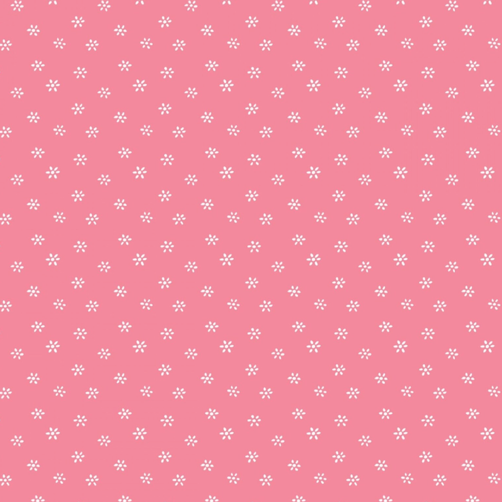 KK Fabric Yummy Scrummy Day Sugar Flower Pink