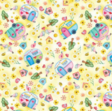 KK Fabric Sunshine Campers Yellow Sunshine Days