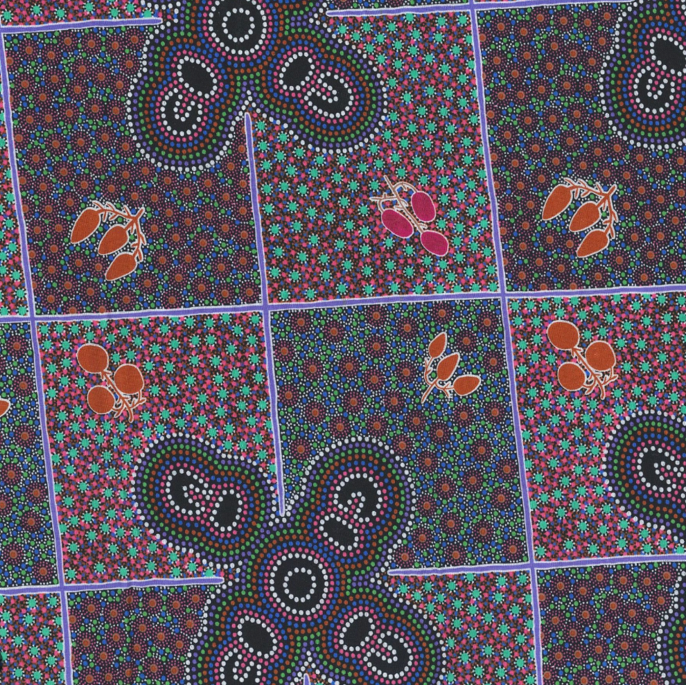 M & S Textiles - Women Gathering Bush Tucker Pink