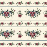 Kate Border Print Flowers Fabric - Zoe Clifton Designs