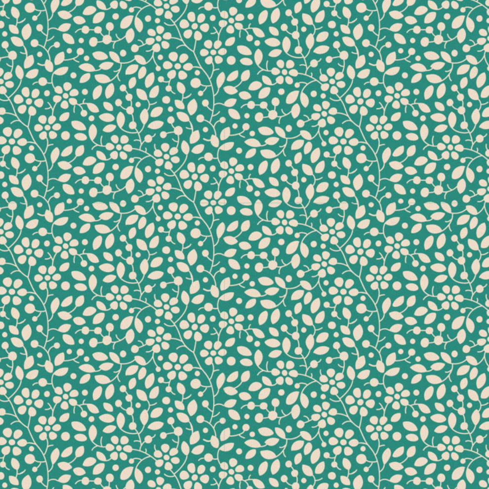 Tilda Fabrics - Cloud Pie Teal Green