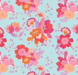 C17450-AQUA FLOURISH 100% Cotton