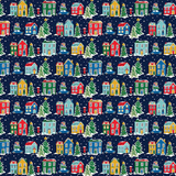 LIBERTY FABRICS HOLIDAY VILLAGE 6880B 100% Cotton Fabric