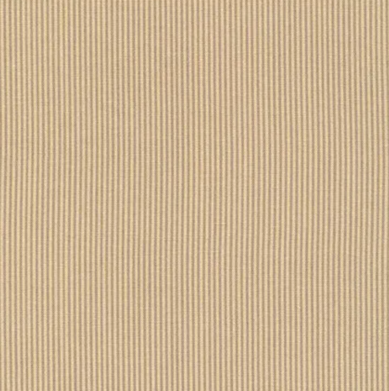 Stof Cream Stripes on Brown 4513 100% Cotton Fabric
