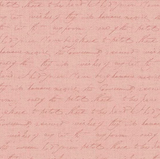 Petal Bouquet Script Text 100% Cotton Fabric