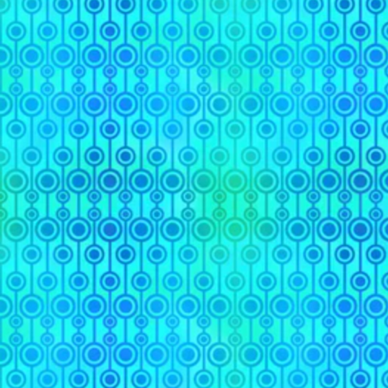 A repeating geometric pattern of concentric circles and vertical lines in shades of blue and cyan, with a soft gradient effect.