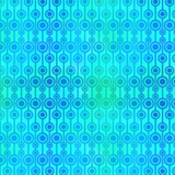 A repeating geometric pattern of concentric circles and vertical lines in shades of blue and cyan, with a soft gradient effect.