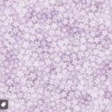 A close-up of a lavender and white floral pattern, likely representing a fabric or wallpaper design.