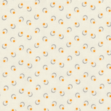 White & Cream Midnight Moon A-1529-L 100% Cotton  Fabric (1 metre piece)