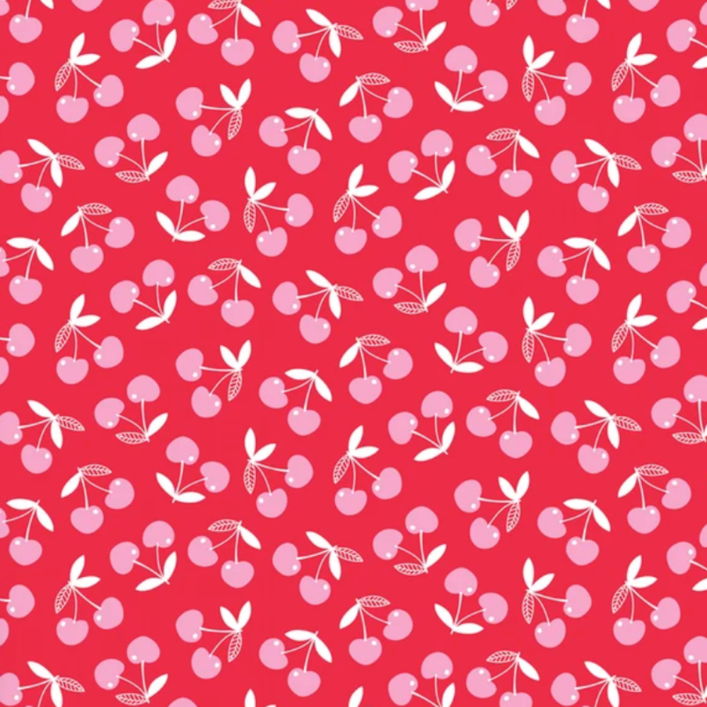 CHERRY PATCH DSN #05704- 100% Cotton  Fabric (1 metre piece)