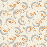 Midnight Moon Crescent Moon Dawn A-1528-L 100% Cotton  Fabric (1 metre piece)