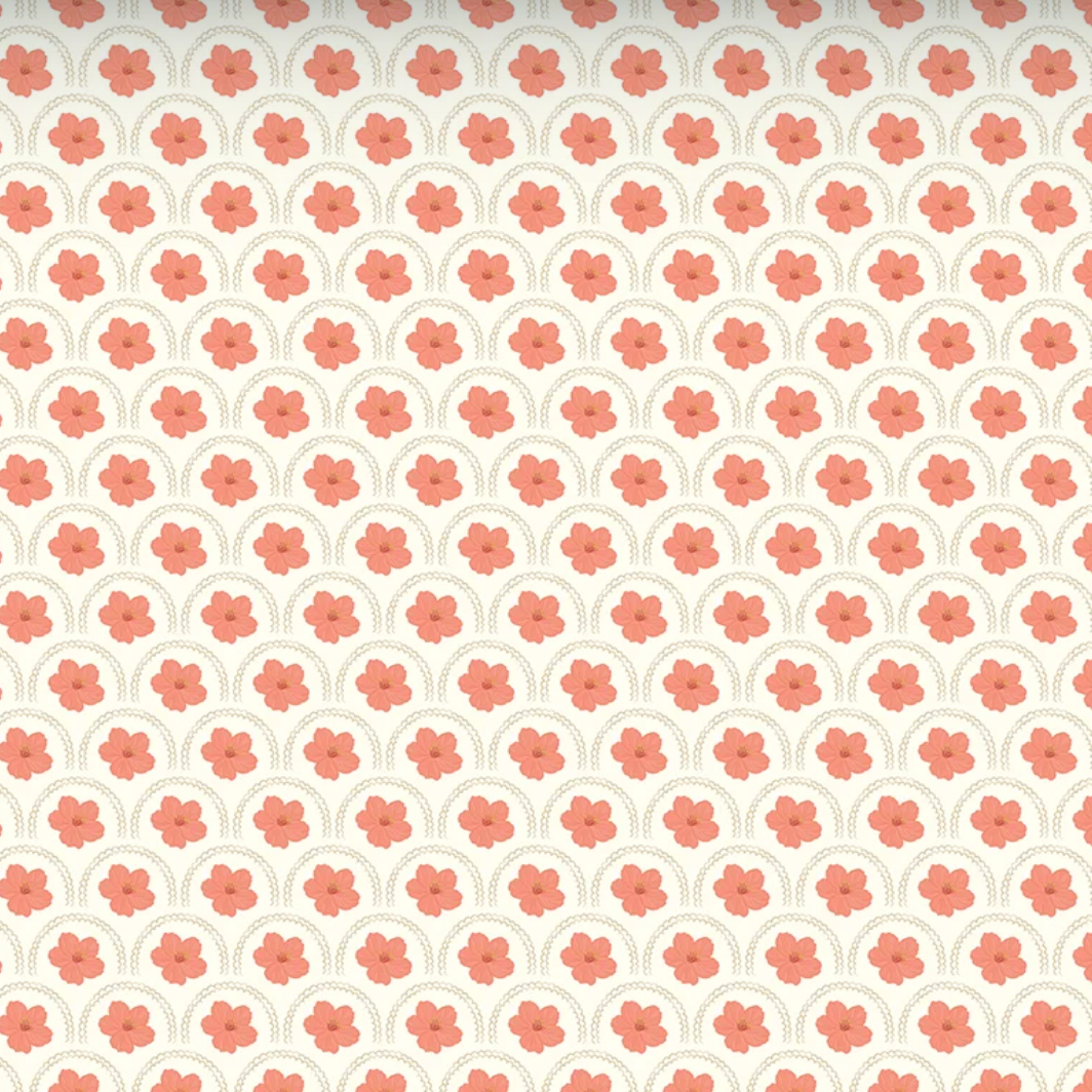 Cloud Peach Blossoms Southern Charm C17441 - 100% Cotton  Fabric (1 metre piece)