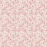 My Minds Eye | Letters to Cupid | C16984 | Cream 100% Cotton Fabric (1 metre piece)