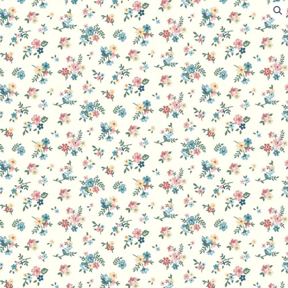 Mary Catherine C16703-Cloud Floral- 100% Cotton  Fabric (1 metre piece)