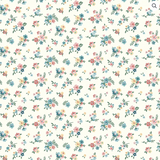 Mary Catherine C16703-Cloud Floral- 100% Cotton  Fabric (1 metre piece)