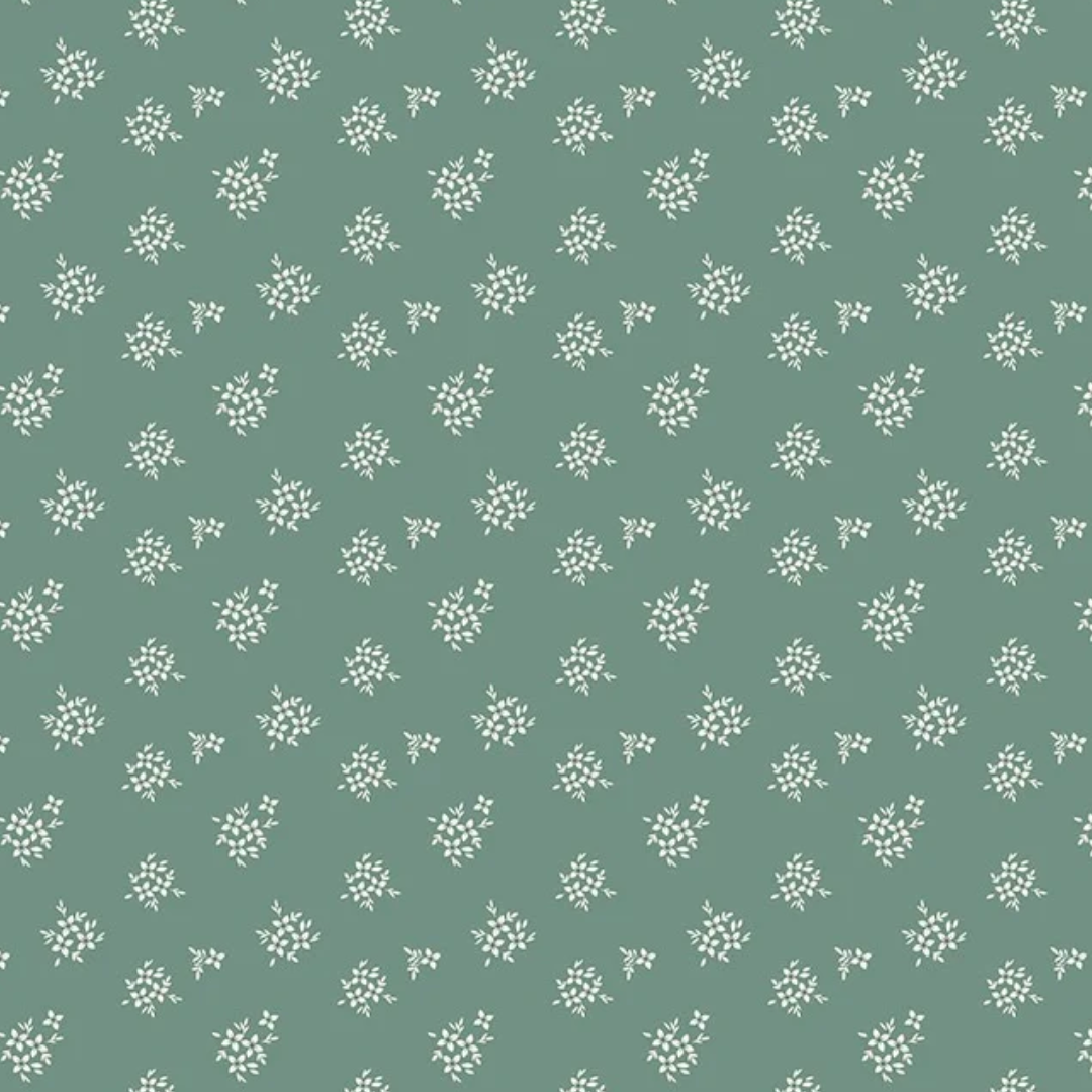 Sandy Gervais C17287-AQUA- 100% Cotton  Fabric (1 metre piece)