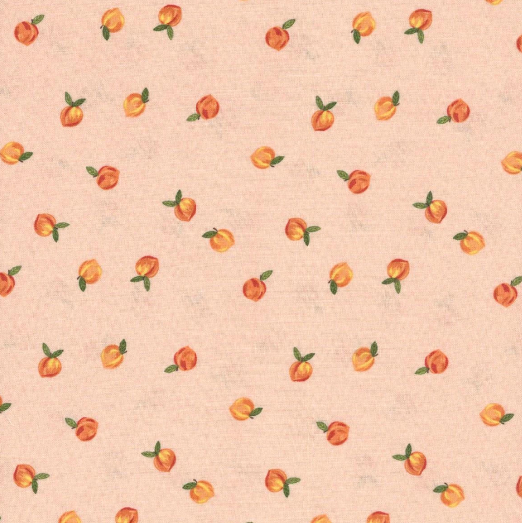 Southern Charm Peaches Peaches 'n Cream 100% Cotton  Fabric (1 metre piece)
