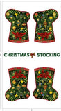 Seasons Greeting Christmas Stocking Panel