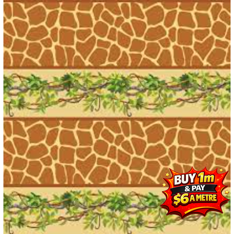 Serengeti Patt 1017 100% Cotton Fabric WOF 110cm- 112cm Final Clearance $6m (1m min cut)