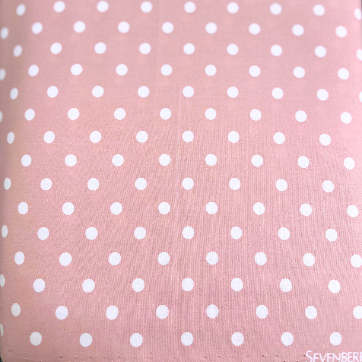 Sevenberry Fabric White Dots On Pink WOF 110-112cm