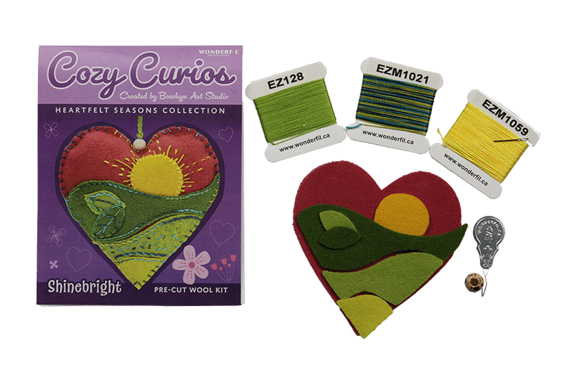 WonderFil Cozy Curios – Heartfelt Seasons Wool Kit