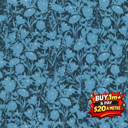 SILVER LAKE - RK2292868 DUSTY BLUE - 100% Cotton