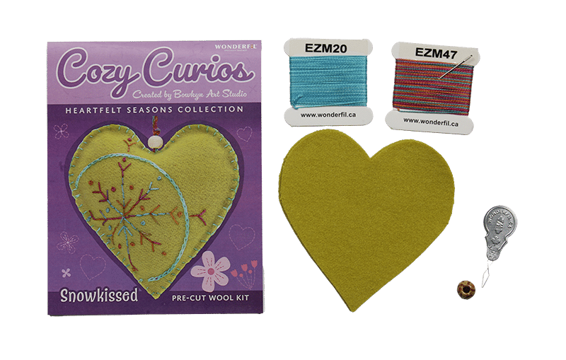 WonderFil Cozy Curios – Heartfelt Seasons Wool Kit