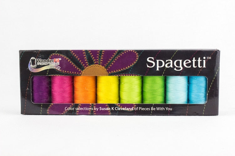 WonderFil Spagetti Packs – 12Wt Egyptian Cotton – 8 x 200m