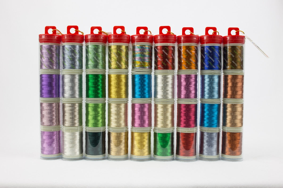 WonderFil Metallic Tubes – Spotlite 40Wt – 4 Mini Spools