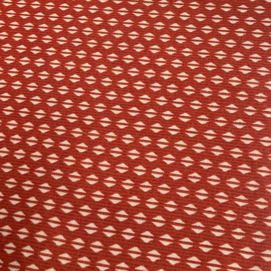 Stof Fabrics - Savana - White & Red