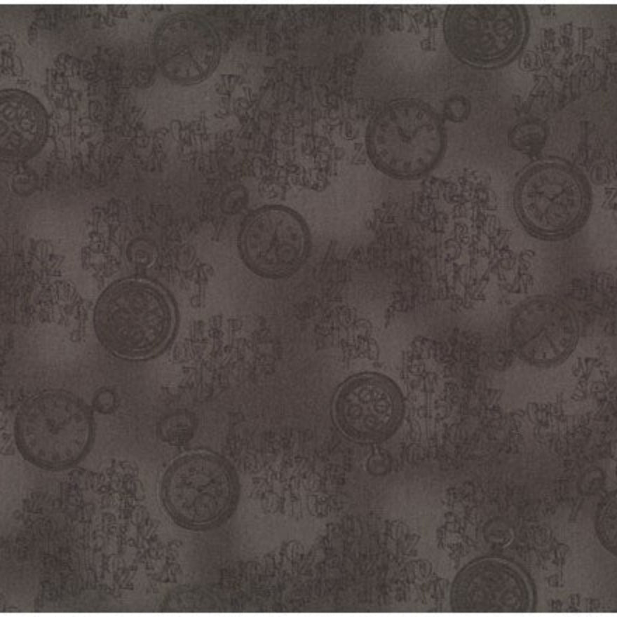 Stof Quilters Basics 4518J Clock Fabric WOF 110cm - 112cm