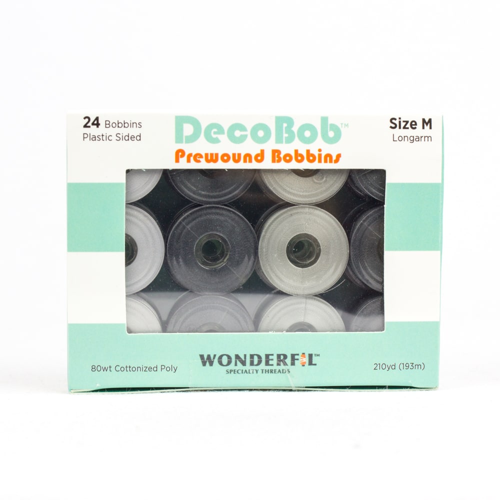 WonderFil DecoBob Prewound Bobbins Assorted Pack – Size M – 